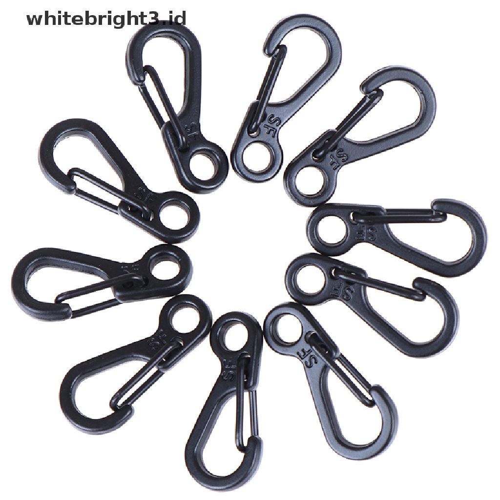 (whitebright3.id) 10pcs Klip Carabiner Mini Untuk Camping