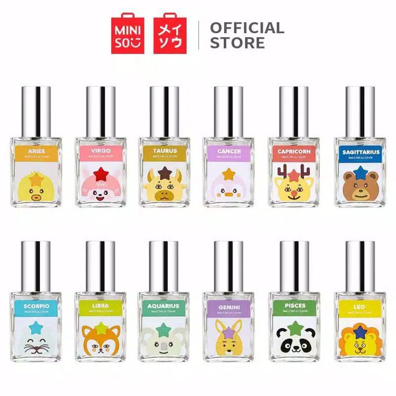 Parfum Miniso Official Parfum Zodiak Parfum Bintang Parfum Wanita Parfum Pria Eau De 30ml Free Pouch Shopee Indonesia