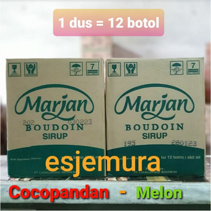 

Sirup Marjan Cocopandan / Melon per dus isi 12 botol