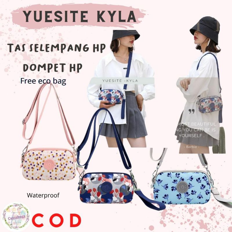 DOMPET HP TAS SELEMPANG WANITA YUESITE KYLA ORIGINAL CYUTEBAGS