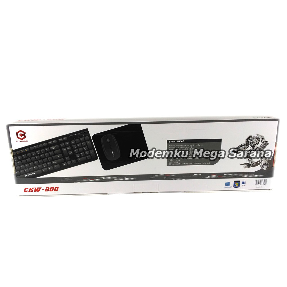 Cyborg Keyboard + Mouse CKW-200 Wireless Slim Combo