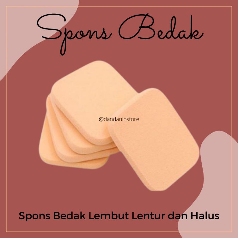 Spons Bedak Padat Tabur spon Fondation Alas Bedak Make Up Makeup Kosmetik Bulat Kotak Murah Original Terlaris