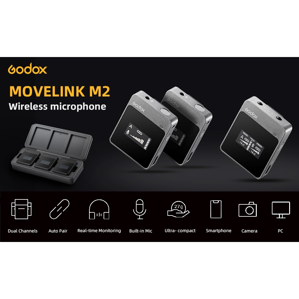 Godox MoveLink M2 2-Person Wireless Microphone System