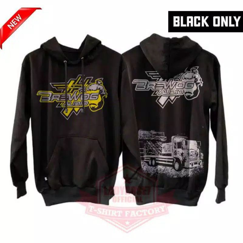 JAKET SWEATER HOODIE BREWOG AUDIO SOUND SYSTEM NEW
