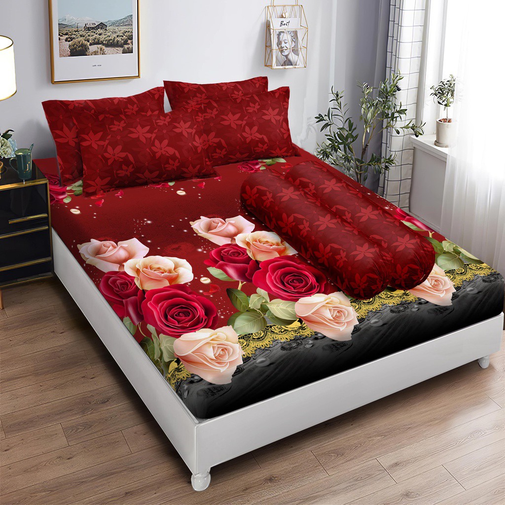 Sprei Lady Rose Flat King (180x200) Sandra