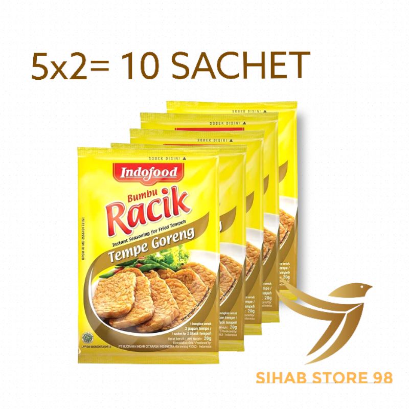

Racik tempe goreng bumbu instan Lebih hemat 10 sachet