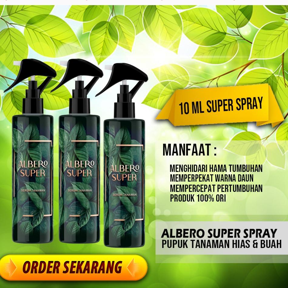 [PRODUK BQ8T0] ALBERO SUPER pupuk tanaman hias spray leaf shine (10 ml) J09