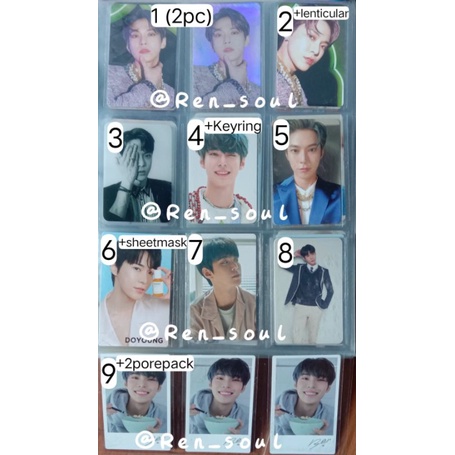 Pc DOYOUNG wishcard make a wish dicon keyring past nature republic summer vacation B2SK 2019 NCT 127