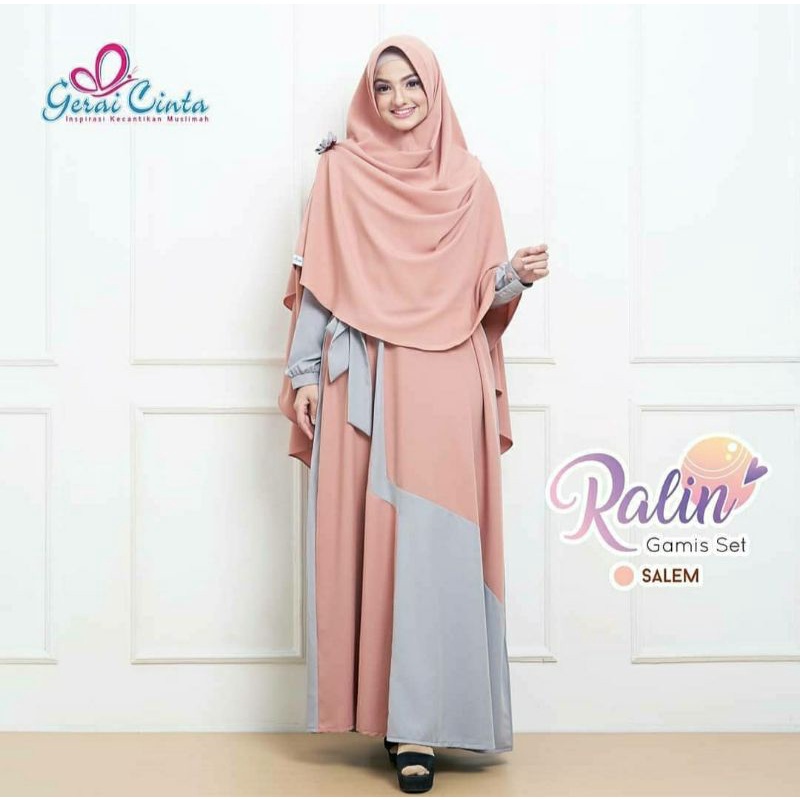 Preloved ralin set gamis gerai cinta (gerai saffa)