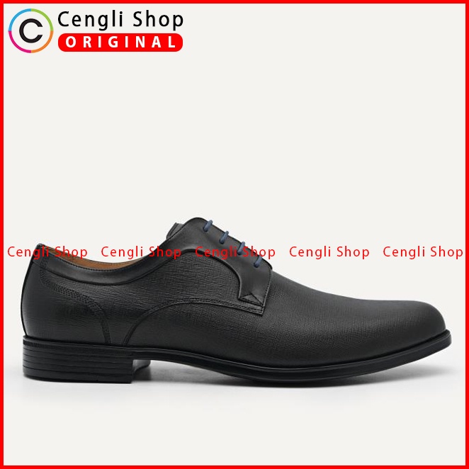 SEPATU FORMAL PEDRO PRIA ORIGINAL PANTOFEL KULIT ASLI HITAM PM135