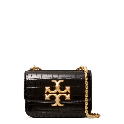 Tory Burch Eleanor 19 Black Crocodile