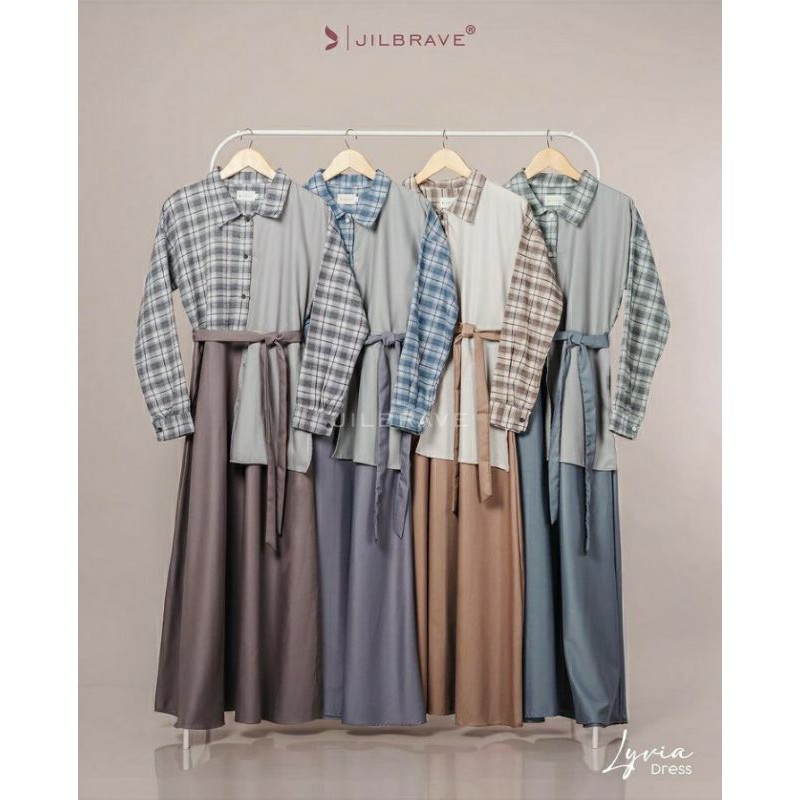 Jilbrave Lyvia Dress Kemeja Semi Formal
