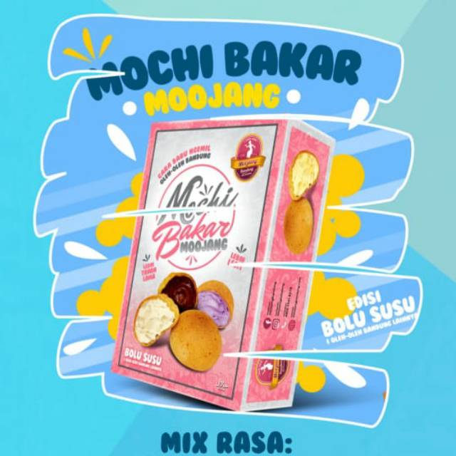 [KHUSUS P. JAWA] Mochi Bakar edisi Susu Mix Moojang Bandung dengan mix varian Rasa Chewy Soes best seller