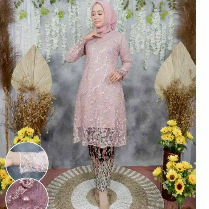 kebaya original(cod)tunik kurung/kebaya tunik  pesta/kebaya wisuda