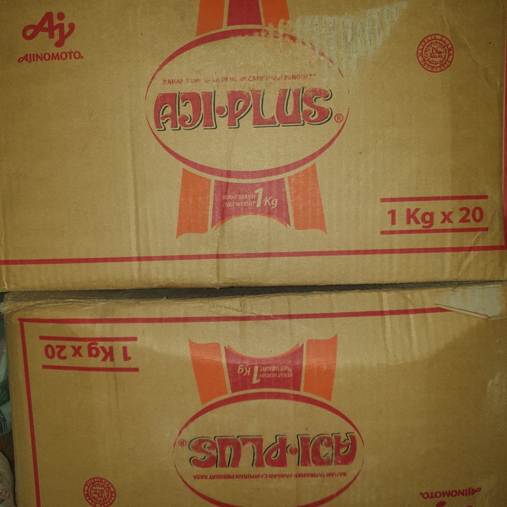 [Dus] Ajiplus Bahan Tambahan Pangan Penguat Rasa 20 packs x 1 kg - APLUS