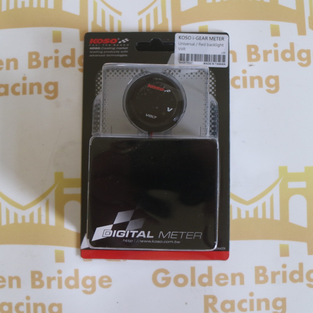 Volt Meter Koso i-gear meter Universal Motor - ORIGINAL KOSO TAIWAN