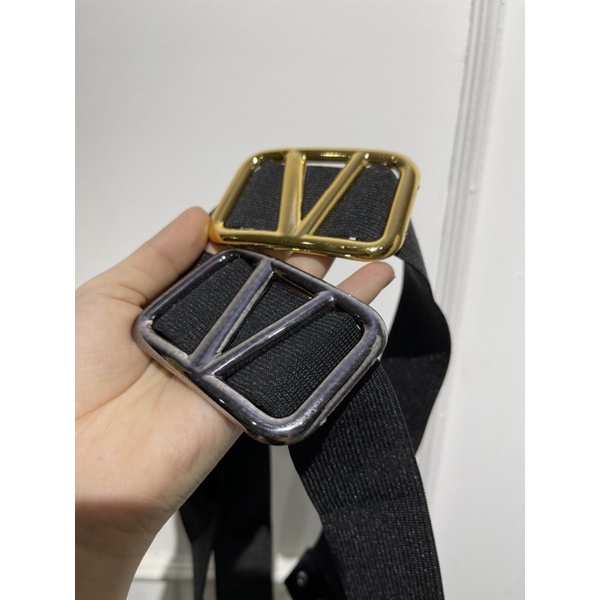 Vanesha Margaretta -  Belt V Karet Melar Stretch Fashion / Ikat Pinggang Fashion Wanita Karet