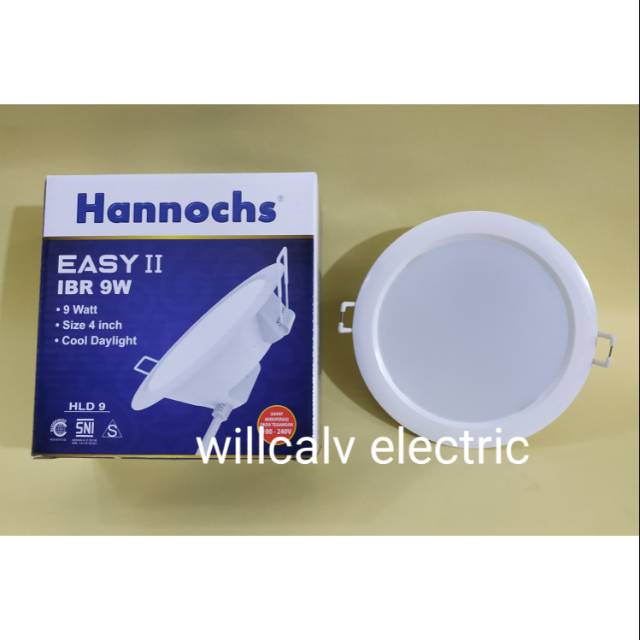 LAMPU DOWNLIGHT LED HANNOCHS EASY 2 9W 9WATT 9 W - LAMPU LED HANNOCHS EASY 2 9W BULAT