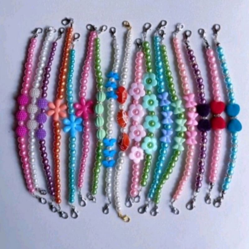 KONEKTOR MASKER HIJAB MUTIARA, PENGAIT MASKER HIJAB MUTIARA-Mutiara Random