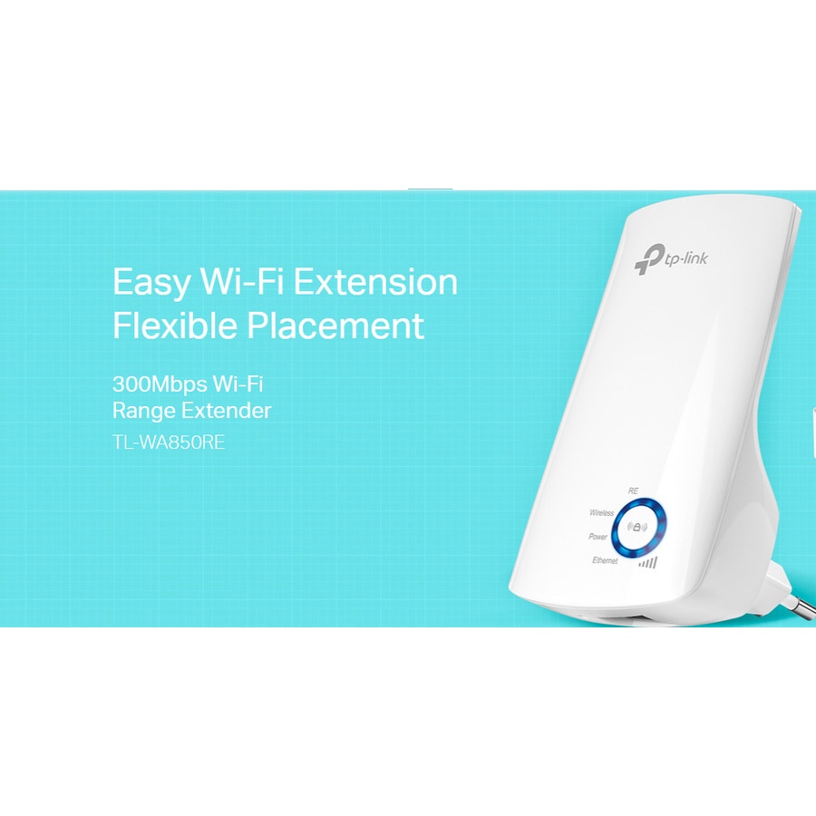 TP - LINK WA850RE 300Mbps Wi-Fi Range Extender TL WA850RE - Garansi 1 Tahun