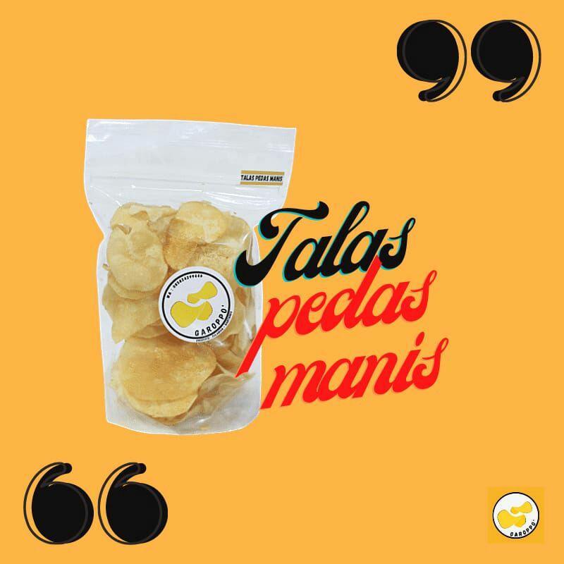 

kripik talas pedas manis garoppo makassar