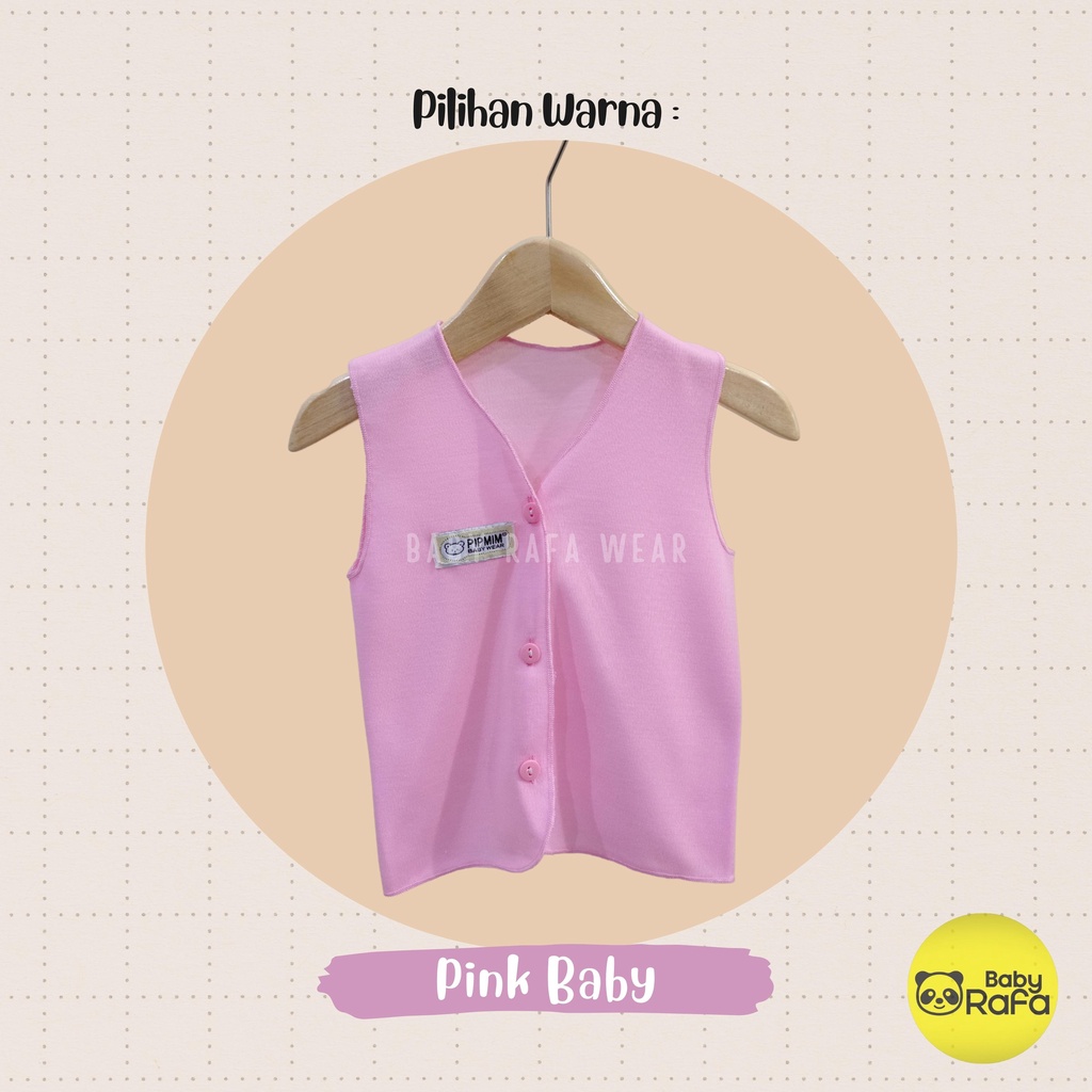 Baju Bayi Tangan Kutung BABY GIRLS Size 0 - 3 Bulan merk SNI PIP MIM - PINK SERIES