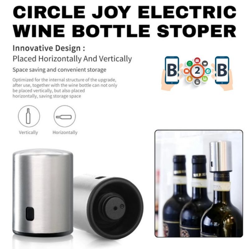 CIRCLE JOY Wine Bottle Stopper - Tutup Botol Wine