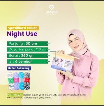 pembalut yuspin (yuspin night use)