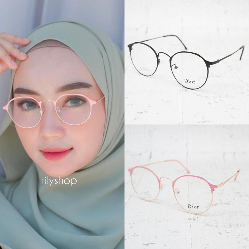 Frame Kacamata Minus Anti Radiasi 1301 Fashion Besi Korea Termurah