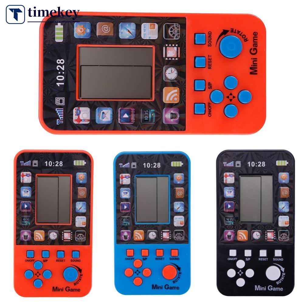 Timekey Konsol Game Tetris Portable Dengan Layar LCD Untuk Anak V6Y6