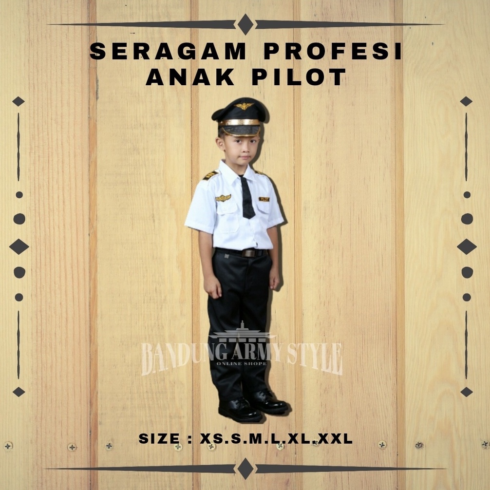 GROSIR BAJU SERAGAM PILOT ANAK ZET MURAH KARNAVAL baju profesi anak piloT SERAGAM ANAK LAKI LAKI PILOT SERAGAM ANAK PEREMPUAN PILOT