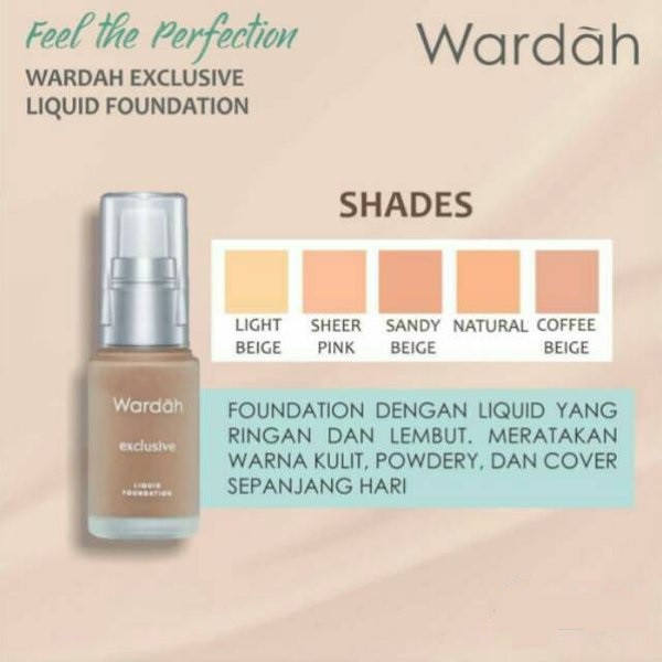 Wardah Exclusive Liquid Foundation -  20 ml