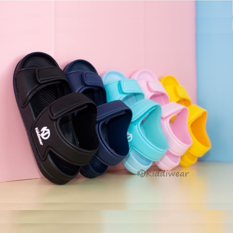 (Kiddiwear) Sandal  gunung anak / Sandal Ringan anak polos  Casual Import Usia 1-5 Tahun SG POLOS