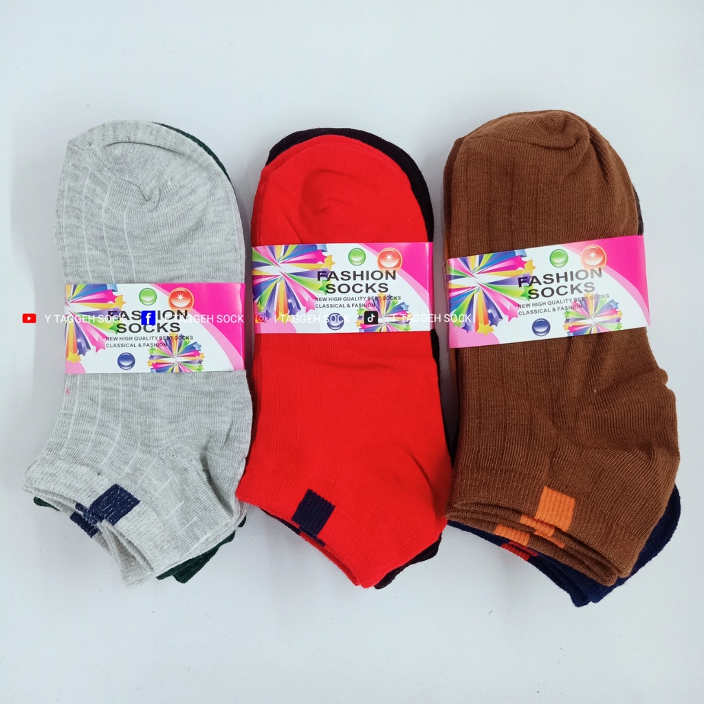 KAOS KAKI SEMATA KAKI IMPORT POLOS WARNA MOTIF GARIS