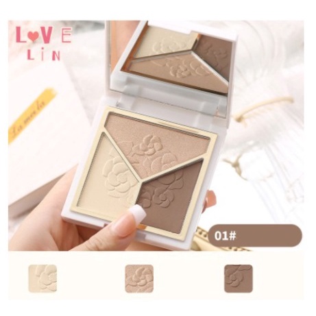 Lameila Pallete Eyeshadow Pallete 3 Warna Highlight 3D 5097