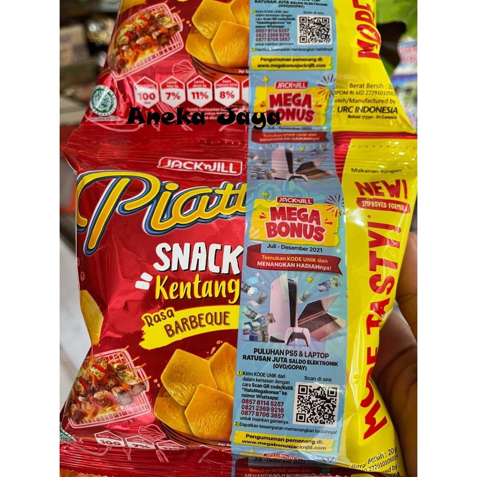 

Snack Kentang Piattos 1 renceng isi 10 bks Berhadiah