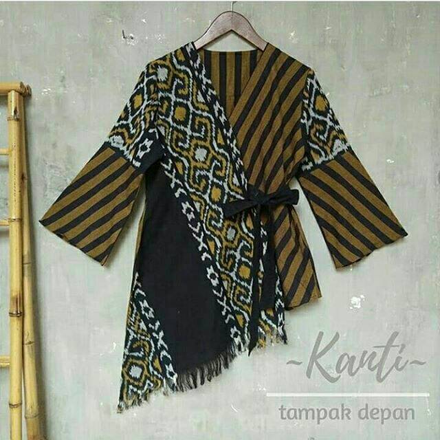 KIMONO BAJU WANITA TENUN ASLI MIX LURIK