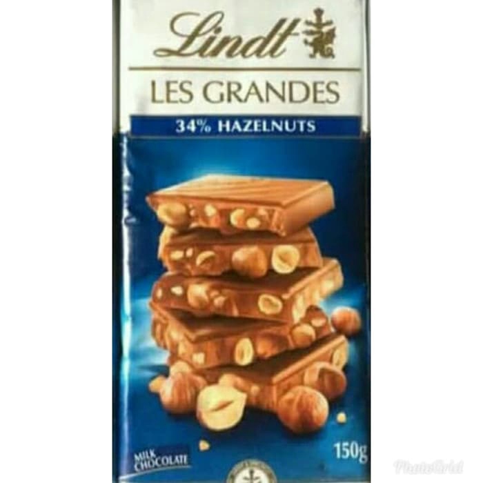 

Lindt Les Grandes 34%Hazelnut Milk Chocolate-Coklat Import