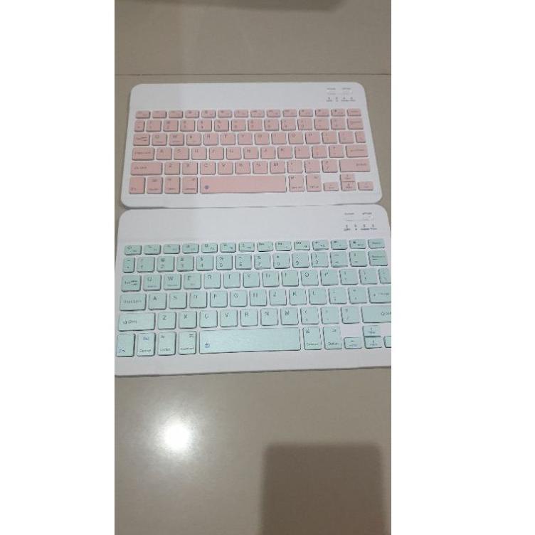 New Stock Keyboard Wireless Bluetooth 10 inci Mini Portable Keyboard 10 inc