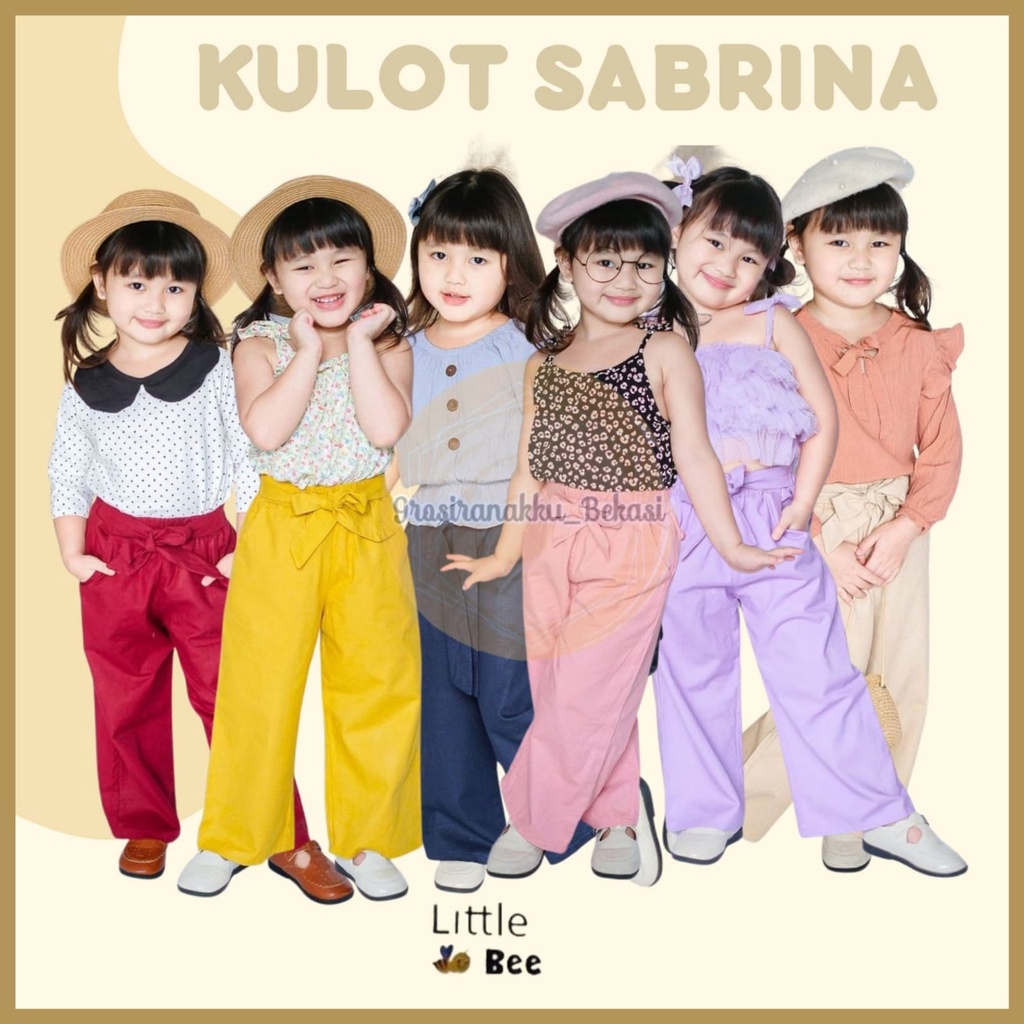 Kulot Anak Polos Sabrina Littlebee Junior Mix Warna 2-6Tahun