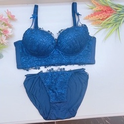 BRA SET (K-BS16) FASHION KOREAN STYLE DENGAN BAHAN BROKAT SUPER SOFT PUSH UP TEBAL