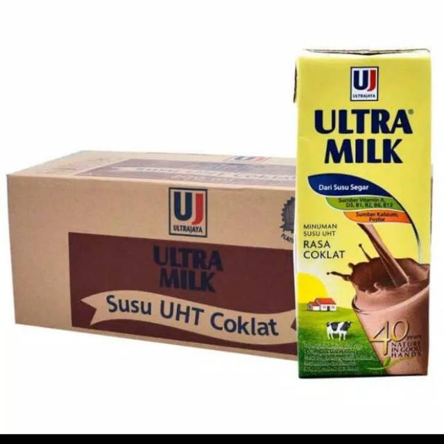 Susu ultra milk 250 ml varian rasa per  dus  isi  24 pcs 
