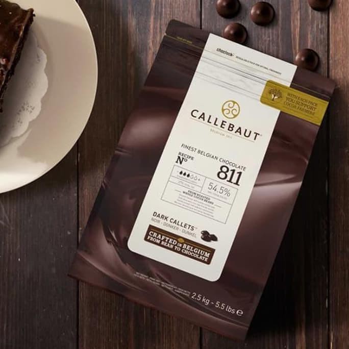 

callebaut dark chocolate couverture 811 54% cokelat coklat 2,5KG