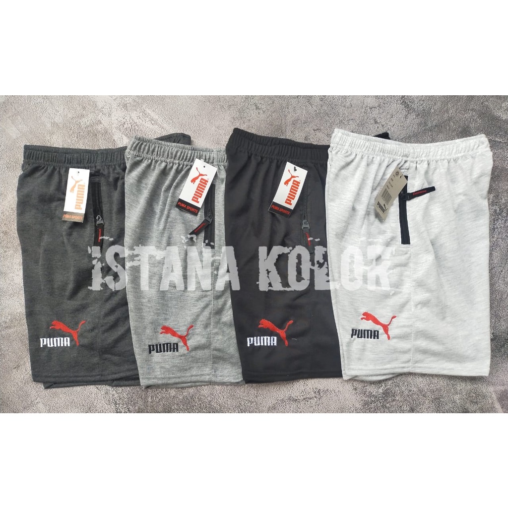 CELANA KOLOR PENDEK PRIA / CELANA PENDEK BEBY TERRY ZIPPER KOMBINASI