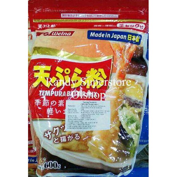 

Sale!! Welna Tempurako Tepung Tempura Produk Impor Jepang 600 Gram Terbaru