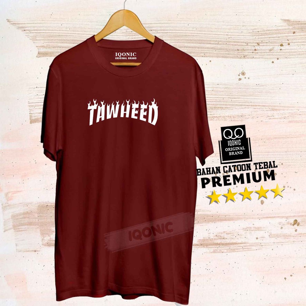 Brother Store Kaos Distro Pria - KAOS COWOK - Tauhid Text Kuning Premium