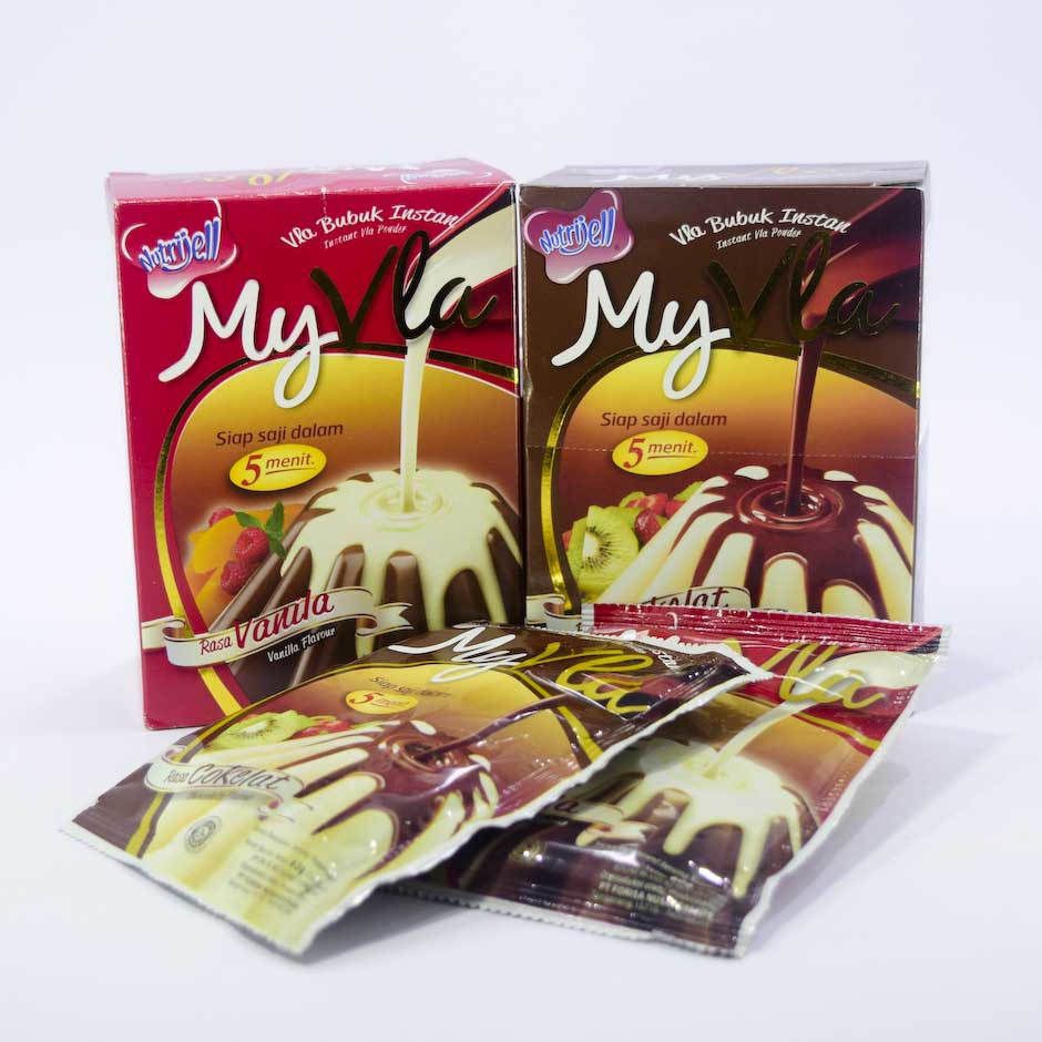 

Nutrijell - My Vla Bubuk Instant / Fla Instan Vanilla Chocolate BABY MPASI