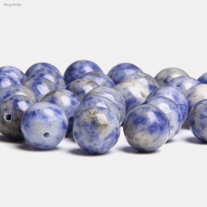 Natural Blue Sodalite Stone Jaspers Beads Round Loose Spacer