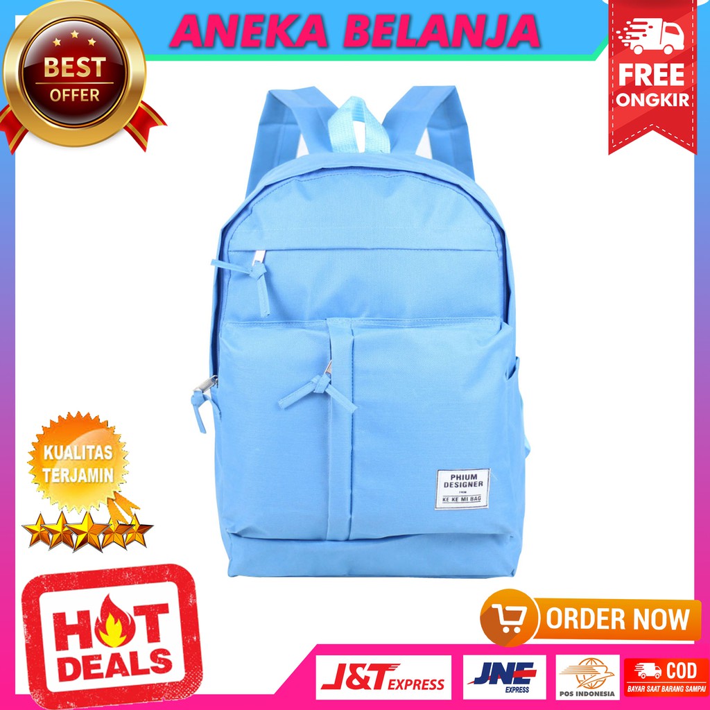 Ready Stock Tas Cewek Kekinian Phium Biru Kece Stylish Casual Ekonomis Terbaru Multifungsi Tas Keren