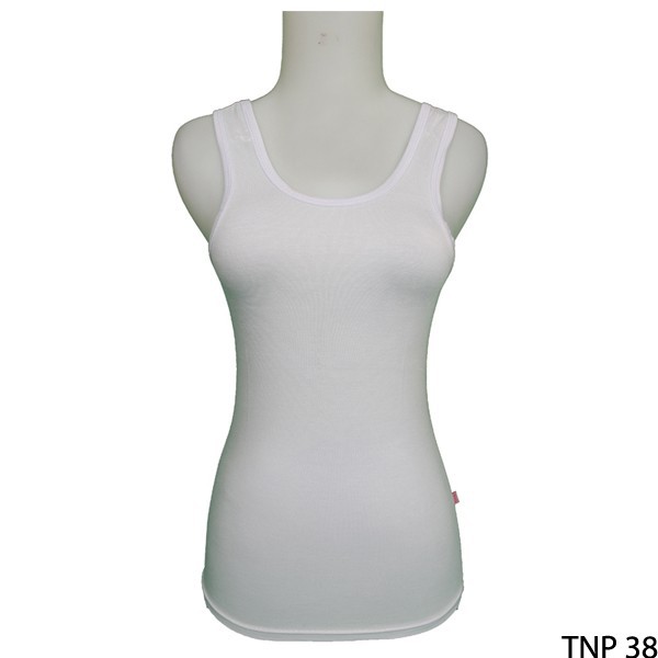 Baju Atasan Wanita Tanktop Spandek Putih – TNP 38